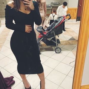 Hunter green fashion nova dress! Worn once only!